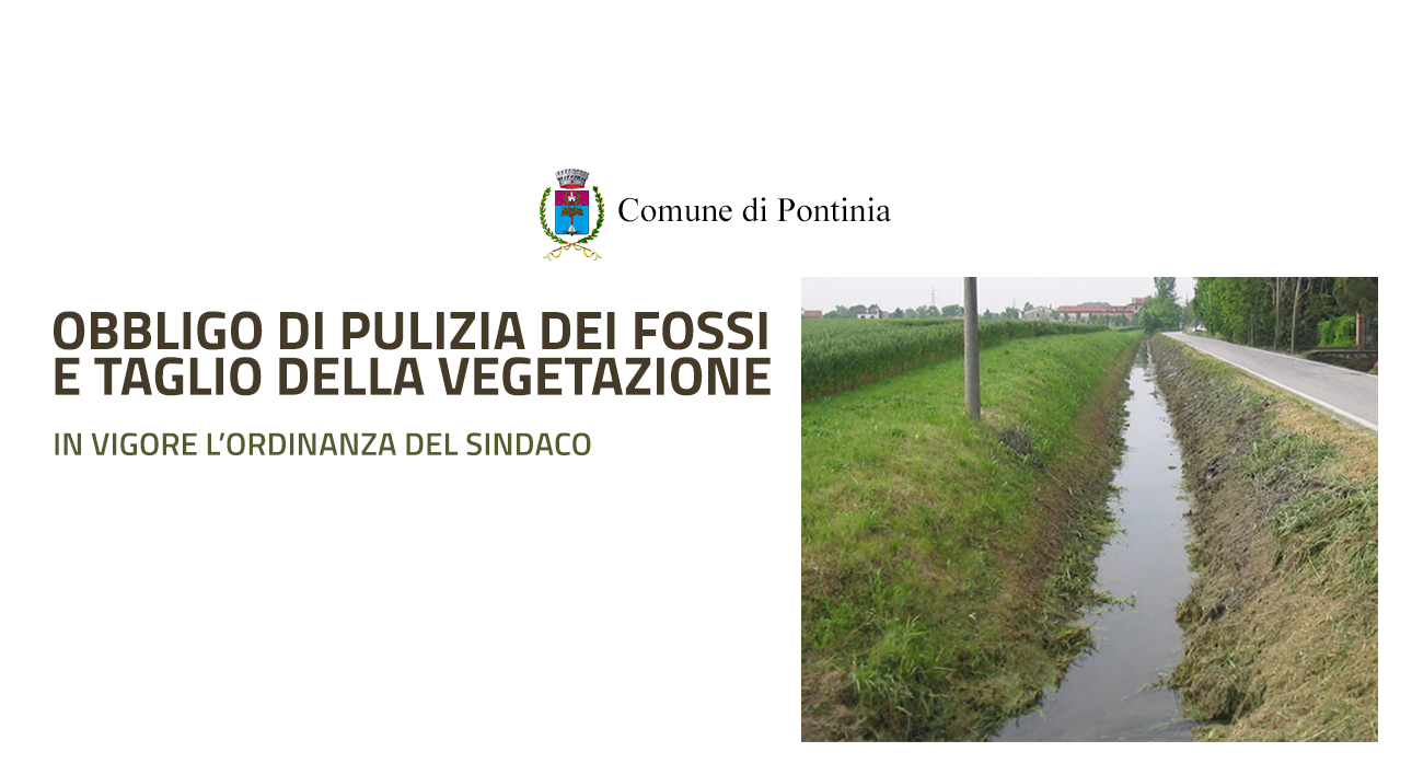 ANTEPRIMA PONTINIA 2025 Pulizia Fossi Stradali